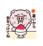汗かき豚の夏（個別スタンプ：16）