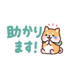 ころころ柴犬 毎日デカ文字（個別スタンプ：7）
