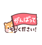 ころころ柴犬 毎日デカ文字（個別スタンプ：24）
