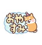 ころころ柴犬 毎日デカ文字（個別スタンプ：38）