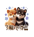 真夏の柴犬ブラザーズ︎︎☺︎（個別スタンプ：16）