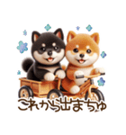 真夏の柴犬ブラザーズ︎︎☺︎（個別スタンプ：26）