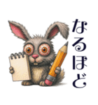 目ヂカラ全開！ウサギのスタンプ（個別スタンプ：29）
