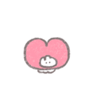 なでなでしてほしいウサギ(ほんわか小さめ)（個別スタンプ：1）