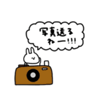 うさぎだけ。暑い夏。（個別スタンプ：36）