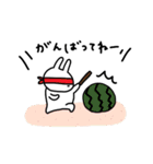 うさぎだけ。暑い夏。（個別スタンプ：38）