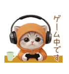 スコティッシュ猫 みかん服 スイカ帽 敬語（個別スタンプ：26）