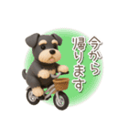 夏の3Dシュナウザー【かわいい・連絡】（個別スタンプ：9）