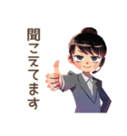 仕事女子のリモート会議あるある♡（個別スタンプ：12）