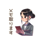仕事女子のリモート会議あるある♡（個別スタンプ：14）