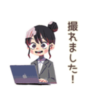 仕事女子のリモート会議あるある♡（個別スタンプ：33）