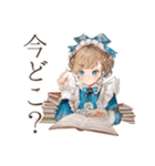 優雅なクラシカルメイド読書（個別スタンプ：10）