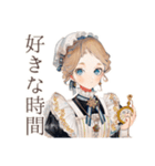 優雅なクラシカルメイド読書（個別スタンプ：33）