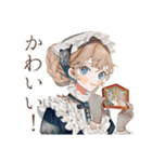 優雅なクラシカルメイド読書（個別スタンプ：35）
