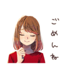 がんばりや★やさしい妻の日常（個別スタンプ：9）