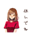 がんばりや★やさしい妻の日常（個別スタンプ：17）