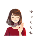 がんばりや★やさしい妻の日常（個別スタンプ：34）