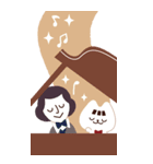 ぴてぃにゃんと作曲家（個別スタンプ：8）