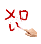 致命傷を負った何かを伝えたい人。（個別スタンプ：22）