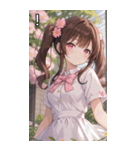 こげ茶姫ツインテールのドヤ顔（個別スタンプ：14）