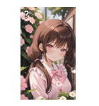 こげ茶姫ツインテールのドヤ顔（個別スタンプ：30）