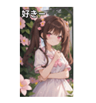 こげ茶姫ツインテールのドヤ顔（個別スタンプ：35）