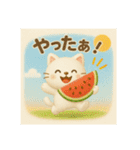 なつが好きな猫（個別スタンプ：1）