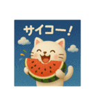 なつが好きな猫（個別スタンプ：15）