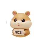 赤ちゃんハムスター(丸型)（個別スタンプ：4）