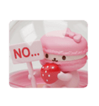 いちごとマカロンちゃん(四角型)（個別スタンプ：5）