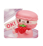 いちごとマカロンちゃん(四角型)（個別スタンプ：8）