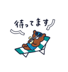 KAMAKUMA 鎌倉の海辺で過ごす夏休み♪（個別スタンプ：12）