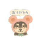 くま豆さんのスタンプ（個別スタンプ：1）
