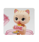 ねこねこプリンちゃん(四角型)（個別スタンプ：4）