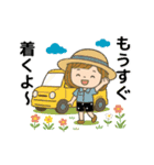 「麦わら帽子の女の子の日常スタンプ」（個別スタンプ：13）