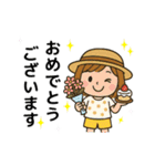「麦わら帽子の女の子の日常スタンプ」（個別スタンプ：31）