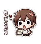 三頭身のチビキャラ（個別スタンプ：24）
