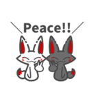 キツネの白狐くんと黒狐くんの日常。（個別スタンプ：18）
