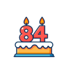バースデーケーキとキャンドル（80〜119）（個別スタンプ：5）