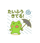 カエルのお天気スタンプ☀️☔（個別スタンプ：3）