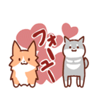 コーギーと柴犬！（個別スタンプ：6）