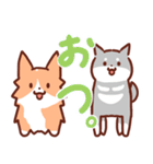 コーギーと柴犬！（個別スタンプ：35）