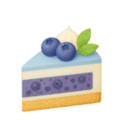 Girly Cafe - Blue ver.（個別スタンプ：6）