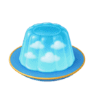 Girly Cafe - Blue ver.（個別スタンプ：7）