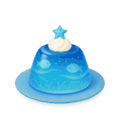 Girly Cafe - Blue ver.（個別スタンプ：19）