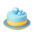 Girly Cafe - Blue ver.（個別スタンプ：22）