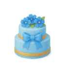 Girly Cafe - Blue ver.（個別スタンプ：26）