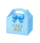 Girly Cafe - Blue ver.（個別スタンプ：30）