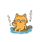 だってねこだもの 猫の夏休み編（個別スタンプ：24）