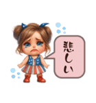 かわキュン女の子スタンプ（個別スタンプ：3）